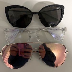 Selling all 3 Quay sunglasses for $65 (not individually)